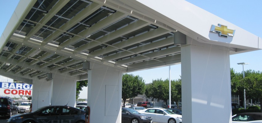 General Motors Solar Charging Station